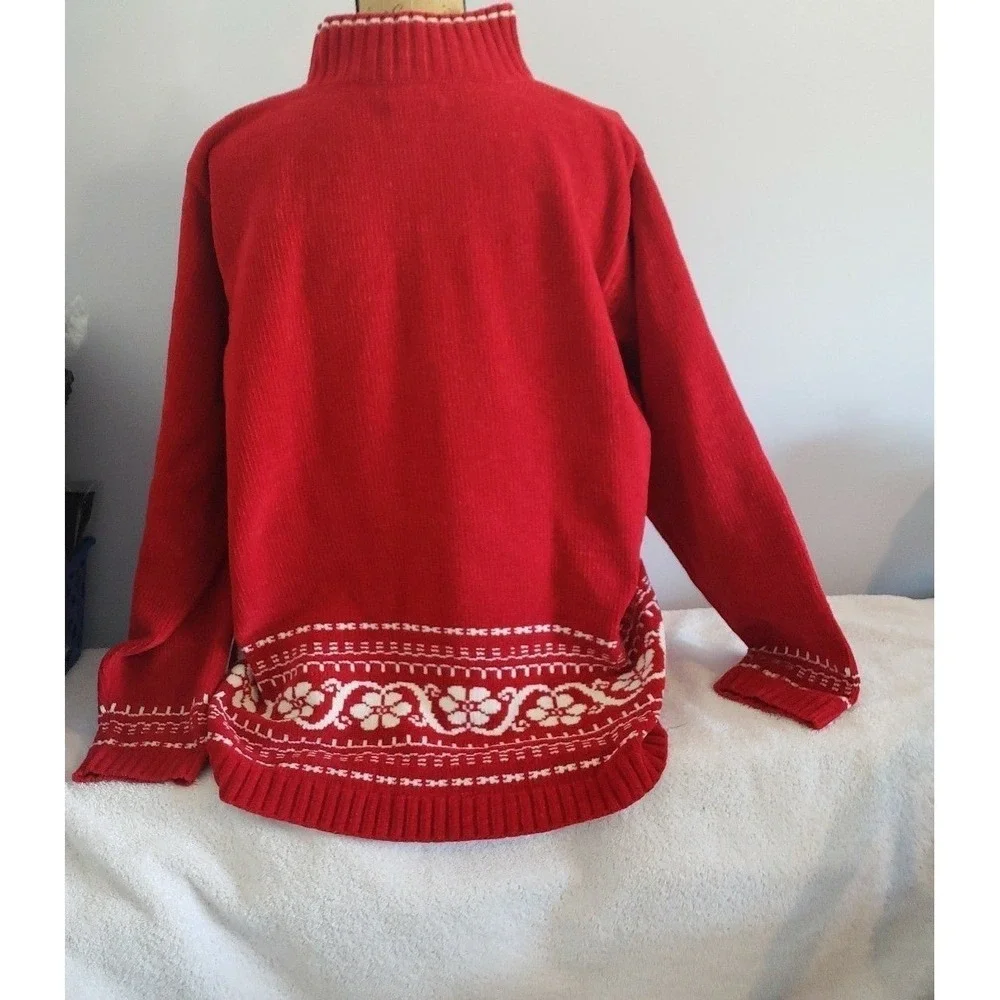 White Stag Womans‎ Winter Sweater Pullover Size XL Red